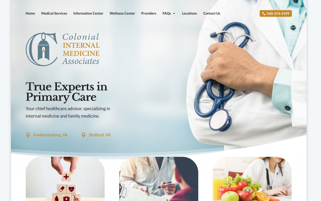 Website for medical practice